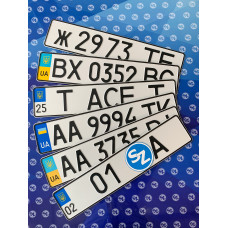 Каким образом следует устанавливать номера на транспортное средство?