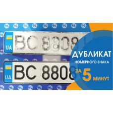 Насколько законно изготовление дубликатов номерных знаков?